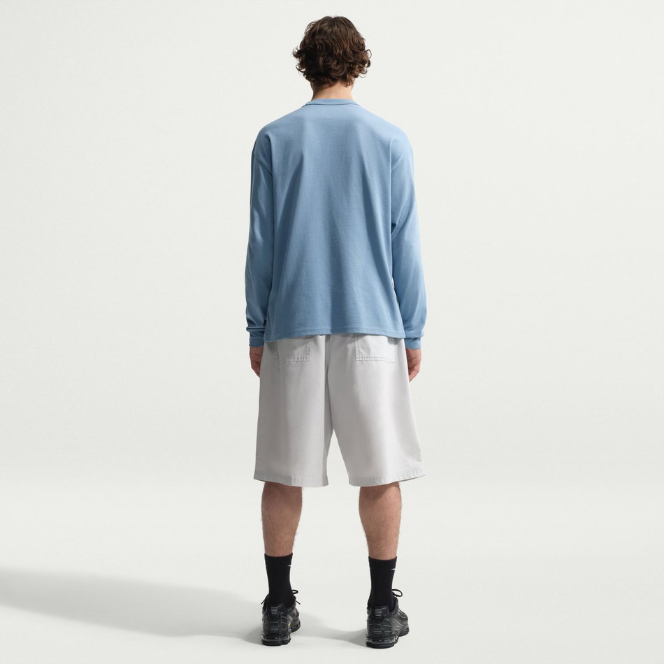 Nsw Tee Ls Premium Essential Erkek Mavi Sweatshirt