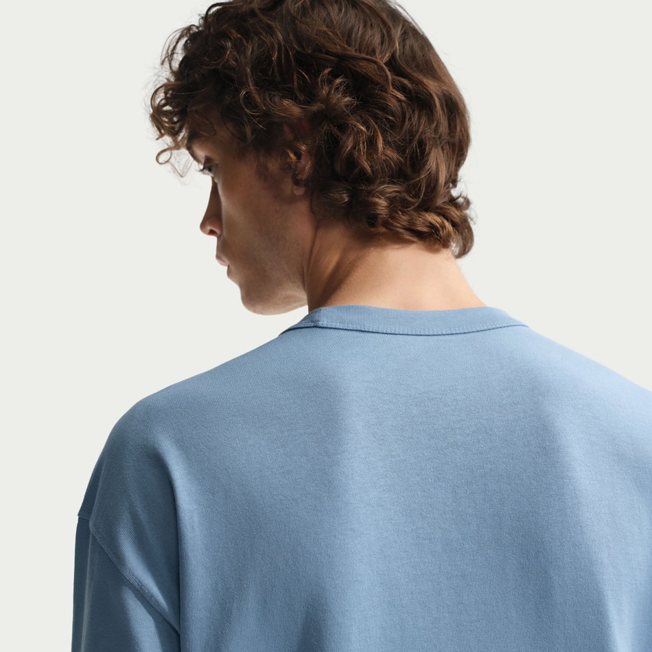 Nsw Tee Ls Premium Essential Erkek Mavi Sweatshirt