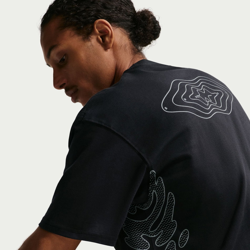 Nsw Tee Reflective Cycle Erkek Siyah Tişört