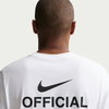 NIKE - Nsw Tee Std Nike Official Erkek Beyaz Tişört (1)
