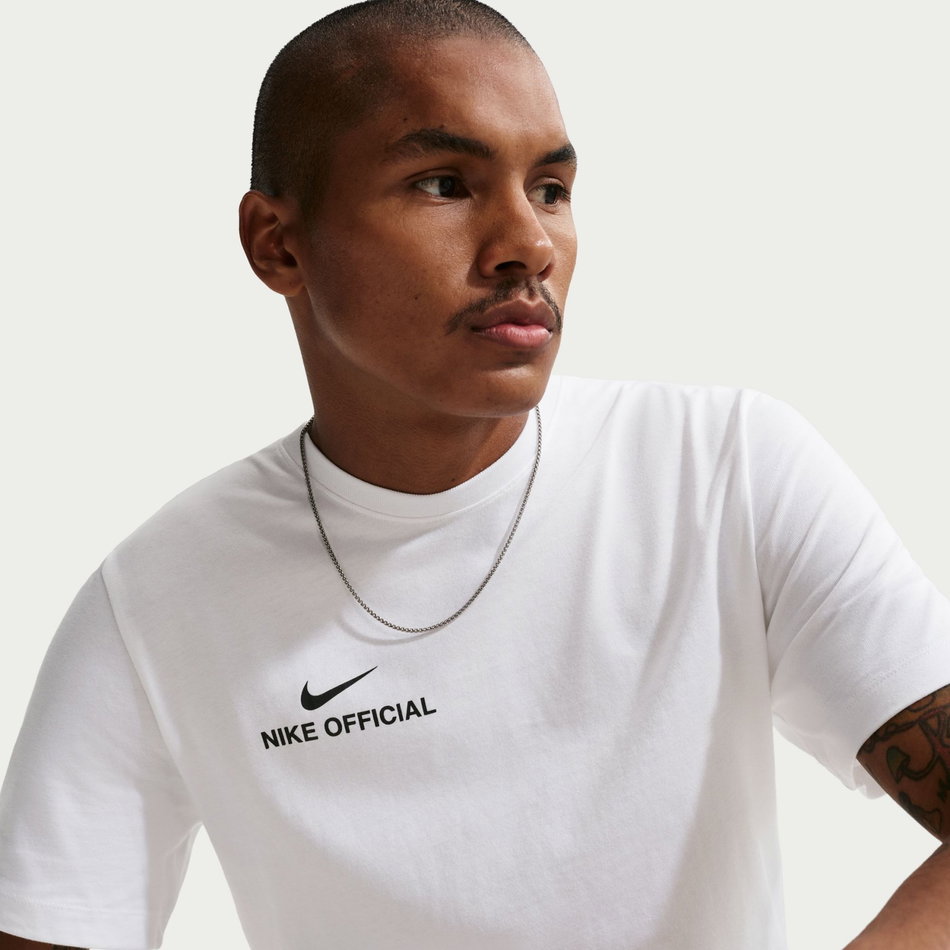 Nsw Tee Std Nike Official Erkek Beyaz Tişört