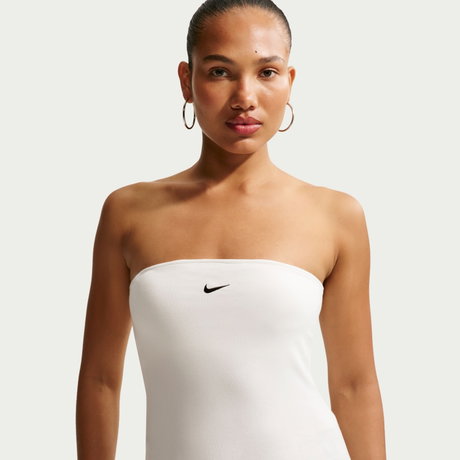 NIKE - Nsw Tube Top Astarlı Kadın Bej Atlet