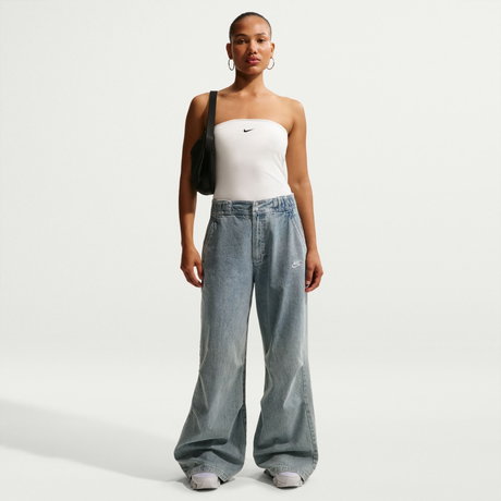 NIKE - Nsw Tube Top Astarlı Kadın Bej Atlet (1)