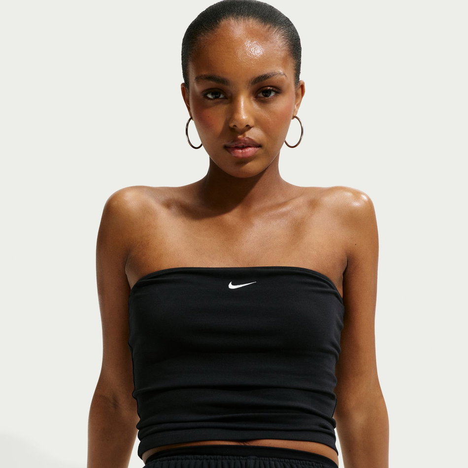 Nsw Tube Top Astarlı Kadın Siyah Atlet