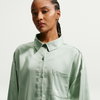 NIKE - Offline Woven Satin Ls Top Kadın Sweatshirt (1)