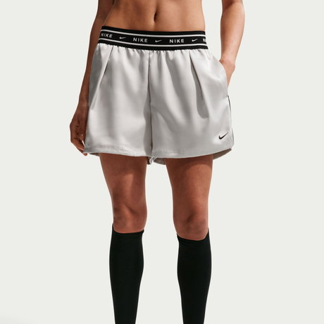 NIKE - Offline Woven Satin Short Kadın Gri Şort (1)