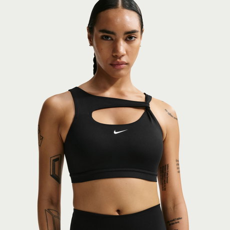 NIKE - Nike One Bra Capsule Pedli Kadın Siyah Sporcu Sütyeni