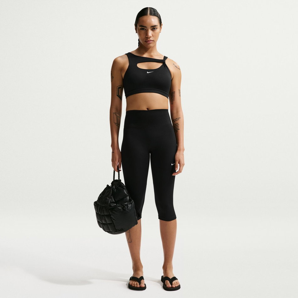 Nike One Bra Capsule Pedli Kadın Siyah Sporcu Sütyeni