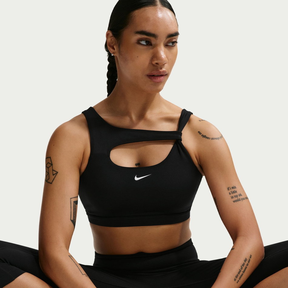 Nike One Bra Capsule Pedli Kadın Siyah Sporcu Sütyeni