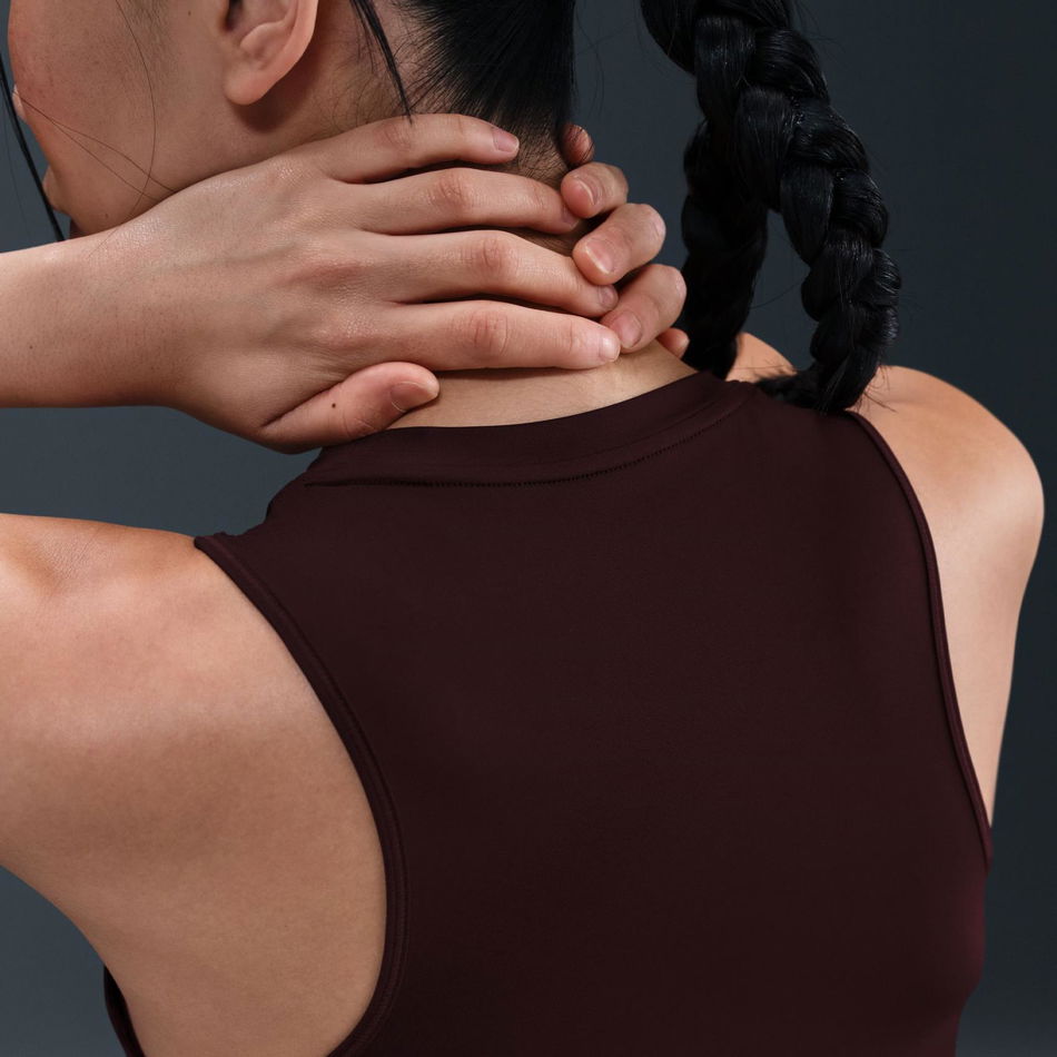 One Classic Dri-FIT Crop Tank Kadın Bordo Atlet