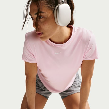 NIKE - One Classic Dri-FIT Ss Top Kadın Pembe Tişört
