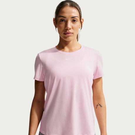 NIKE - One Classic Dri-FIT Ss Top Kadın Pembe Tişört (1)