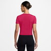 NIKE - One Classic Dri-FIT Twist SS Kadın Pembe Tişört (1)