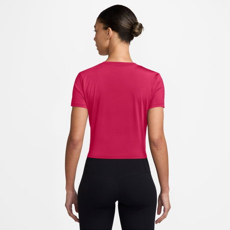 NIKE - One Classic Dri-FIT Twist SS Kadın Pembe Tişört (1)