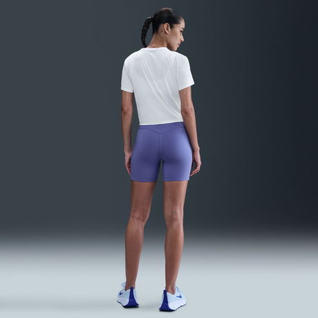 NIKE - One Classic Dri-FIT Twist SS Top Kadın Beyaz Tişört (1)