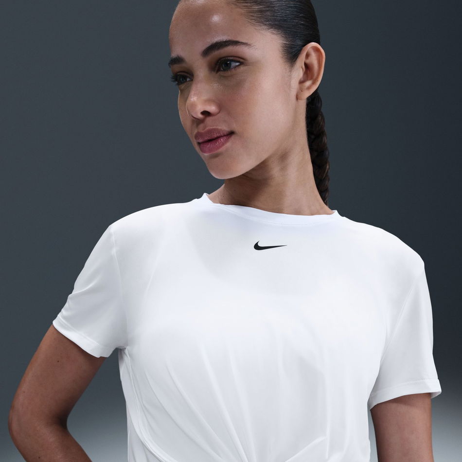 One Classic Dri-FIT Twist SS Top Kadın Beyaz Tişört