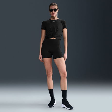 NIKE - One Classic Dri-FIT Twist SS Top Kadın Siyah Tişört