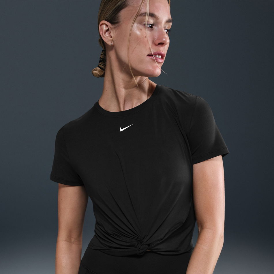 One Classic Dri-FIT Twist SS Top Kadın Siyah Tişört