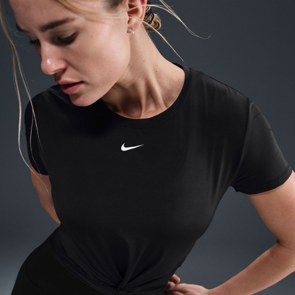 One Classic Dri-FIT Twist SS Top Kadın Siyah Tişört