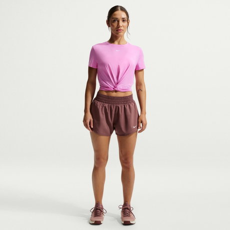 NIKE - One Classic Twist Ss Kadın Pembe Tişört