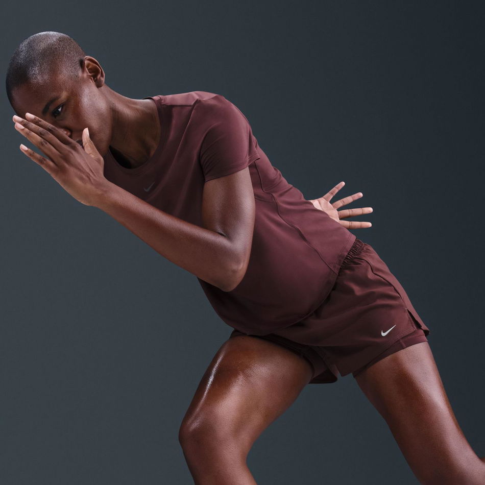 One Dri Fit 3In 2N1 Short Kadın Bordo Şort