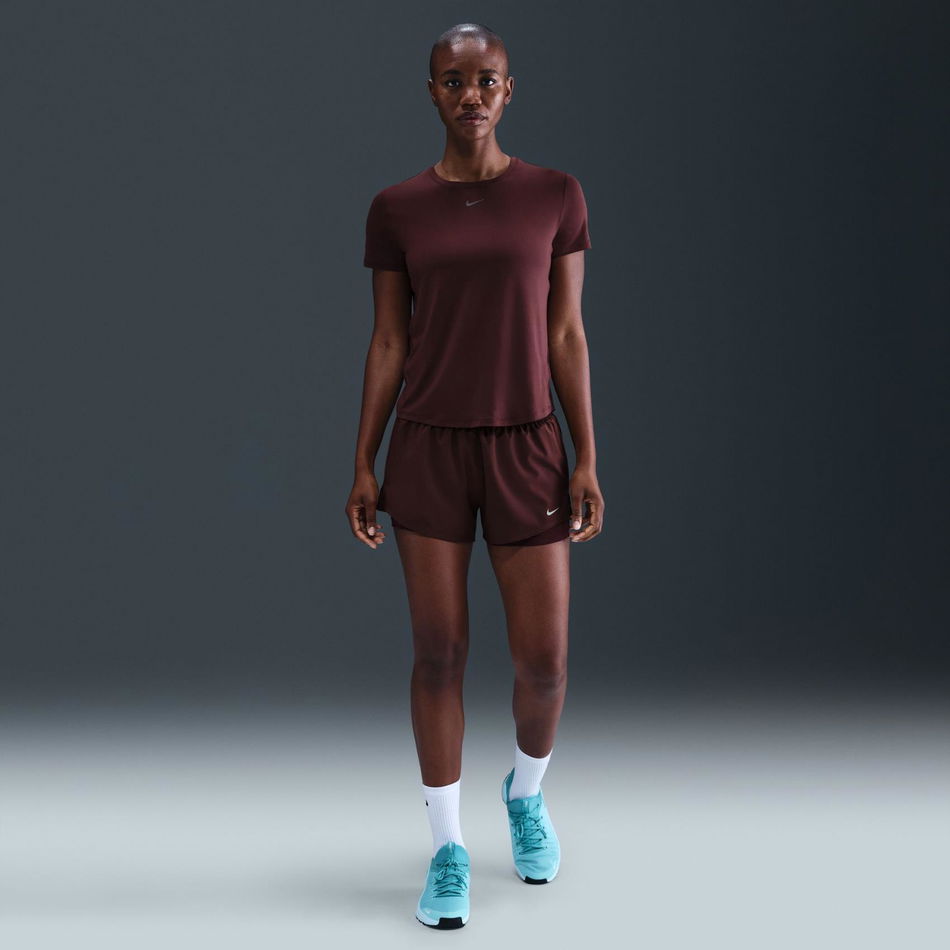 One Dri Fit 3In 2N1 Short Kadın Bordo Şort