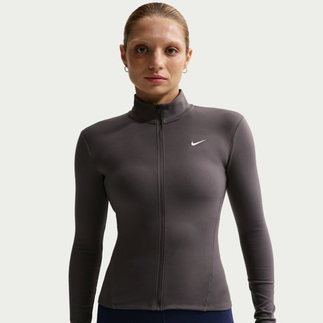 NIKE - One Dri-FIT Fz Fitted Jacket Kadın Gri Sweatshirt