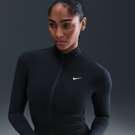 NIKE - One Dri-FIT FZ Fitted Jacket Kadın Siyah Sweatshirt