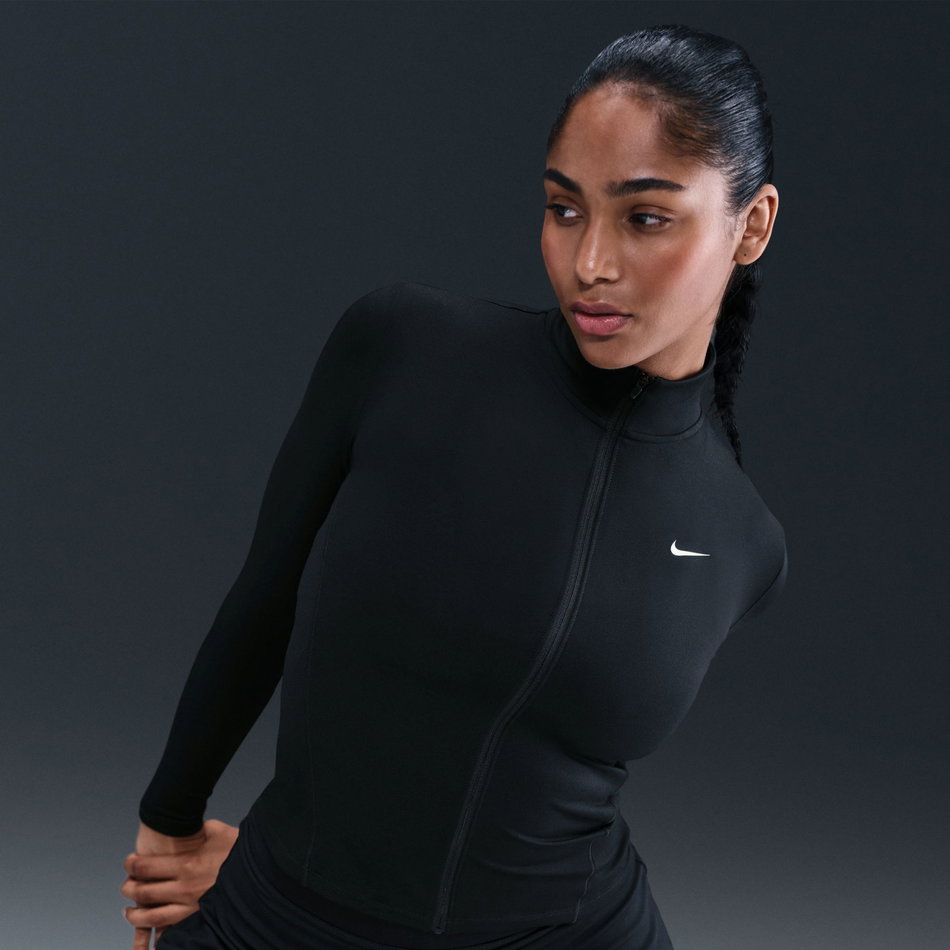 One Dri-FIT FZ Fitted Jacket Kadın Siyah Sweatshirt