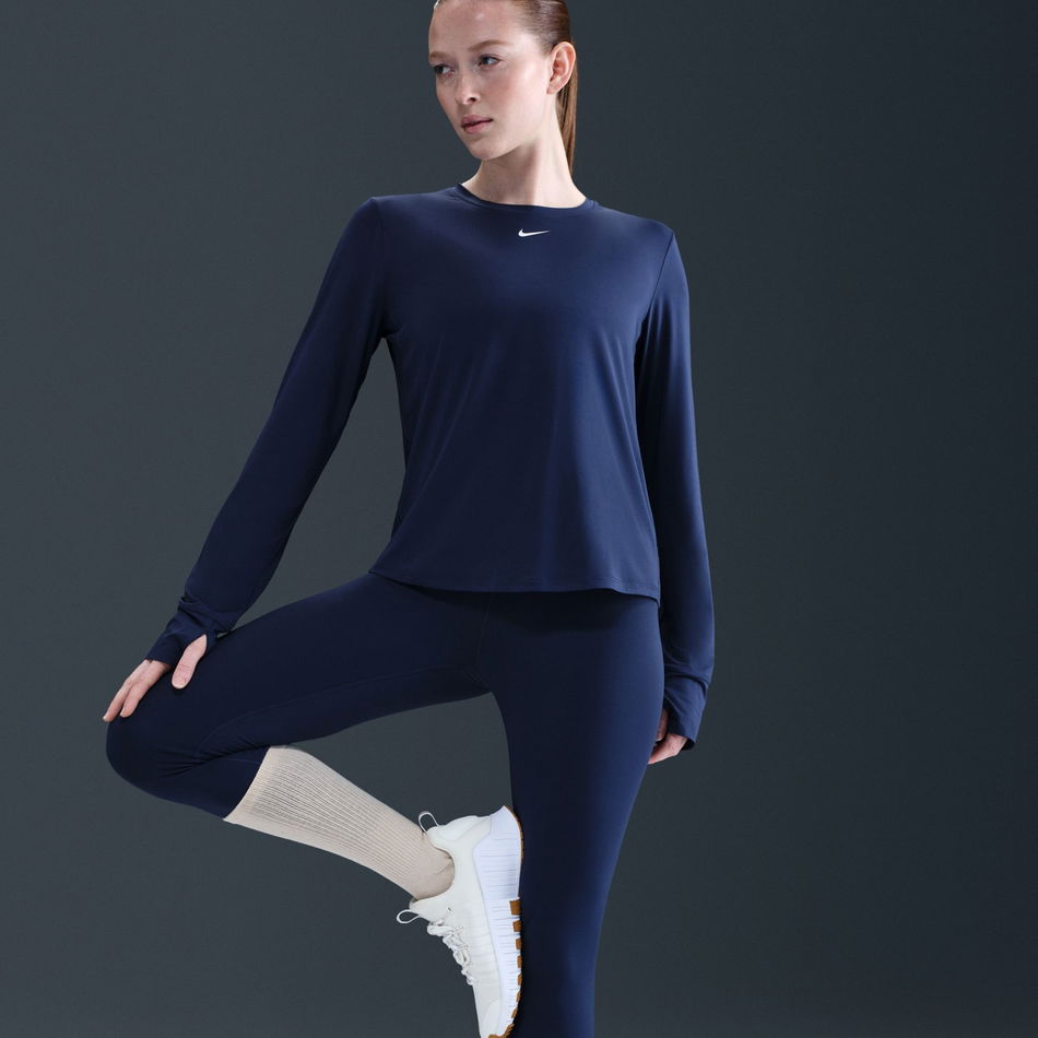 One Dri-FIT HR 7/8 Tight Kadın Lacivert Tayt