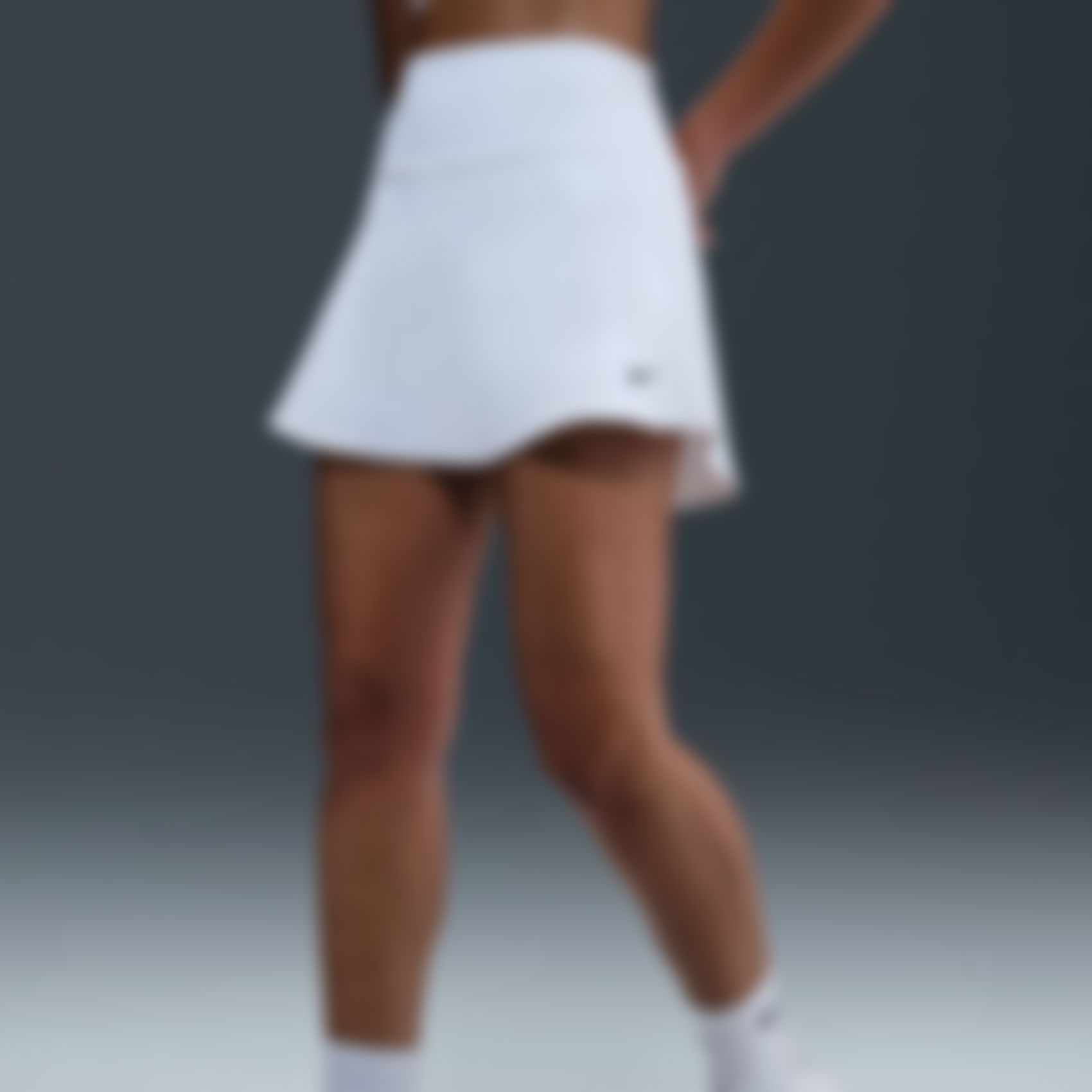 NIKE - One Dri-FIT HR Skirt Kadın Beyaz Etek