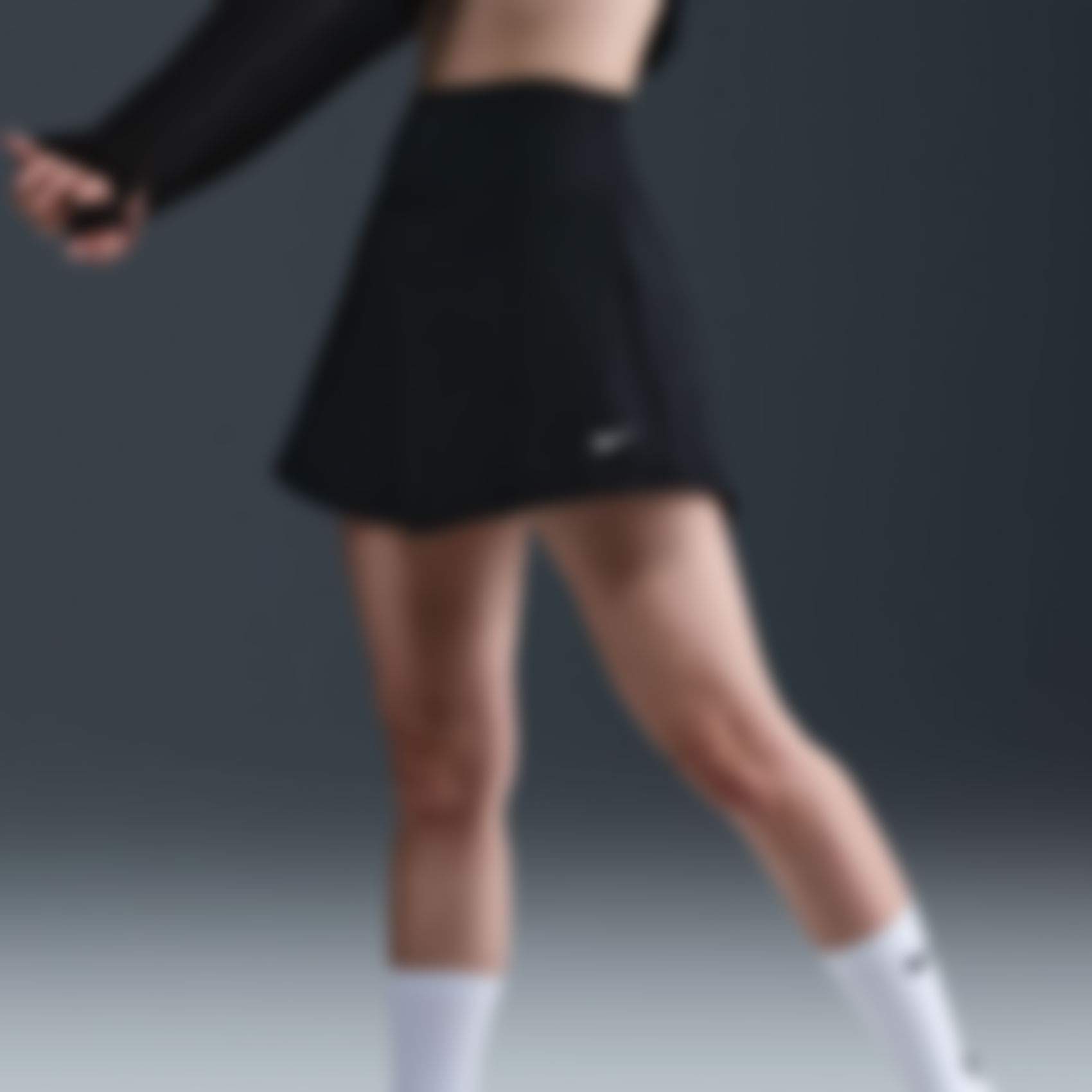 NIKE - One Dri-FIT HR Skirt Kadın Siyah Etek