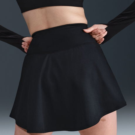NIKE - One Dri-FIT HR Skirt Kadın Siyah Etek (1)