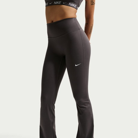 NIKE - One Dri-FIT Hr Tight Flare Kadın Antrasit Eşofman Altı