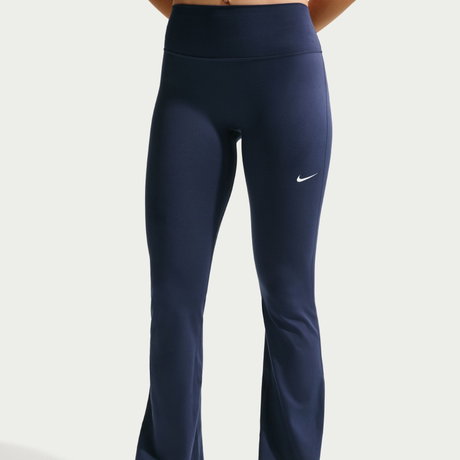 NIKE - One Dri-FIT Hr Tight Flare Kadın Mavi Eşofman Altı (1)