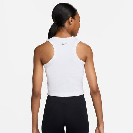 NIKE - One Fitted Dri-FIT Crop Tank Kadın Beyaz Atlet (1)