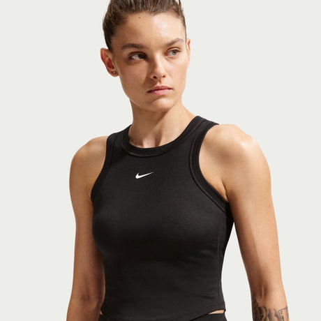 NIKE - One Fitted Dri-FIT Crop Tank Kadın Siyah Atlet (1)