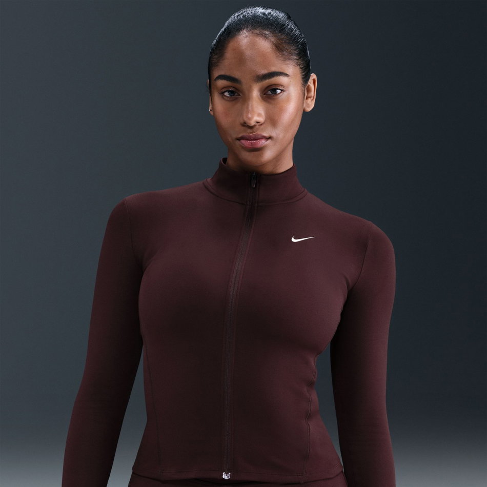 One Fitted Dri-FIT FZ Jacket Kadın Bordo Sweatshirt
