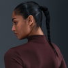 NIKE - One Fitted Dri-FIT FZ Jacket Kadın Bordo Sweatshirt (1)