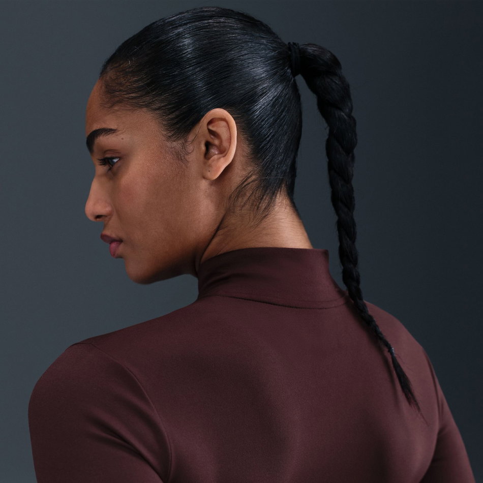 One Fitted Dri-FIT FZ Jacket Kadın Bordo Sweatshirt