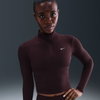 NIKE - One Fitted Dri-FIT QZ Midlayer Kadın Bordo Sweatshirt (1)