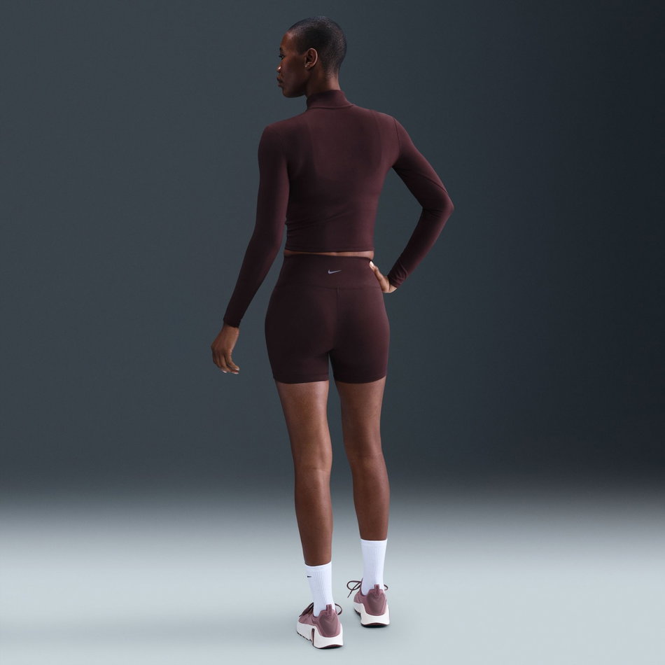 One Fitted Dri-FIT QZ Midlayer Kadın Bordo Sweatshirt