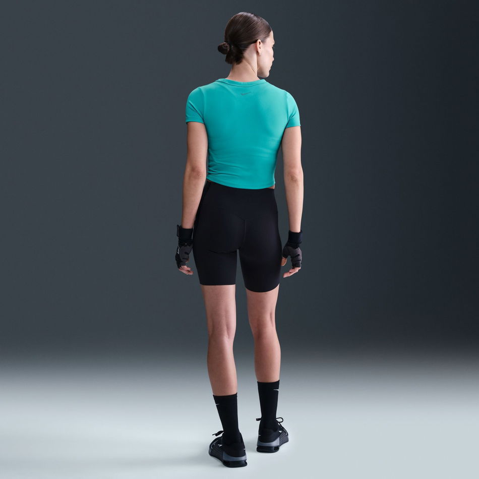 One Fitted Dri-FIT Ss Top Kadın Mavi Tişört