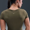 NIKE - One Fitted Dri-FIT SS Top Kadın Yeşil Tişört (1)