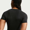 NIKE - One Fitted Ss Top Kadın Siyah Tişört (1)