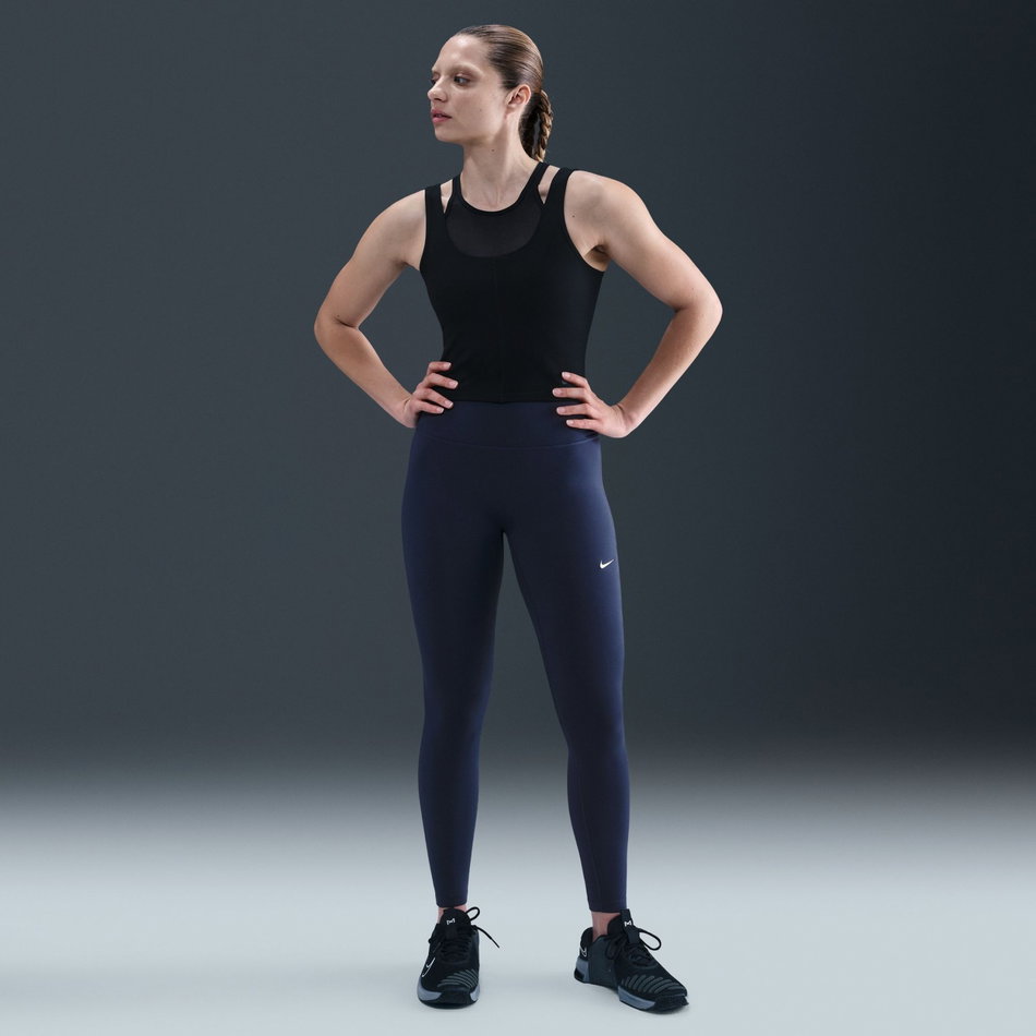 One Seamless Front Dri-FIT HR Tight Kadın Lacivert Tayt