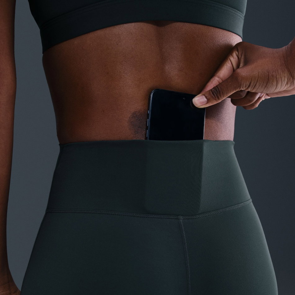 One Seamless Front Dri-FIT HR Tight Kadın Yeşil Tayt