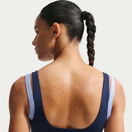 NIKE - Nike One Support Bra Kadın Mavi Sporcu Sütyeni (1)