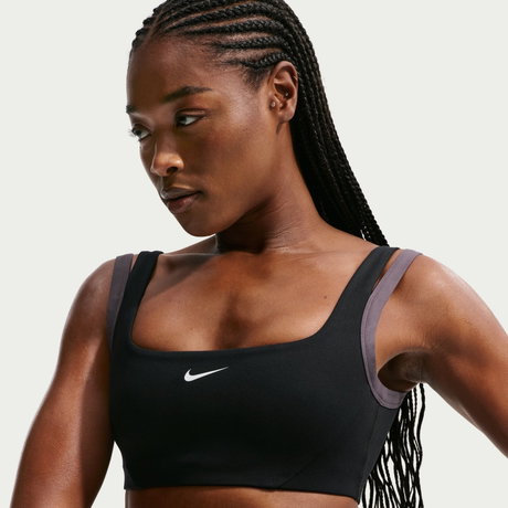 NIKE - Nike One Support Bra Kadın Siyah Sporcu Sütyeni