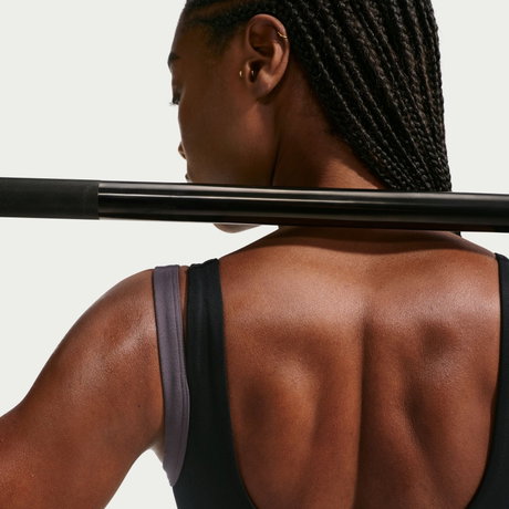 NIKE - Nike One Support Bra Kadın Siyah Sporcu Sütyeni (1)